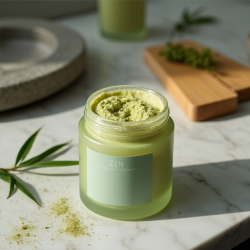 Zen Bliss Green Tea & Bamboo Scrub