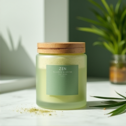 Zen Bliss Green Tea & Bamboo Scrub