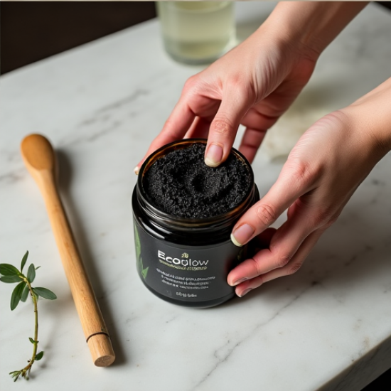 EcoGlow Bamboo Charcoal & Black Sugar Detox Scrub EcoGlow Bamboo Charcoal & Black Sugar Detox Scrub