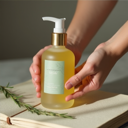 Revitalizing Rosemary & Lemongrass Focus Massage Oil