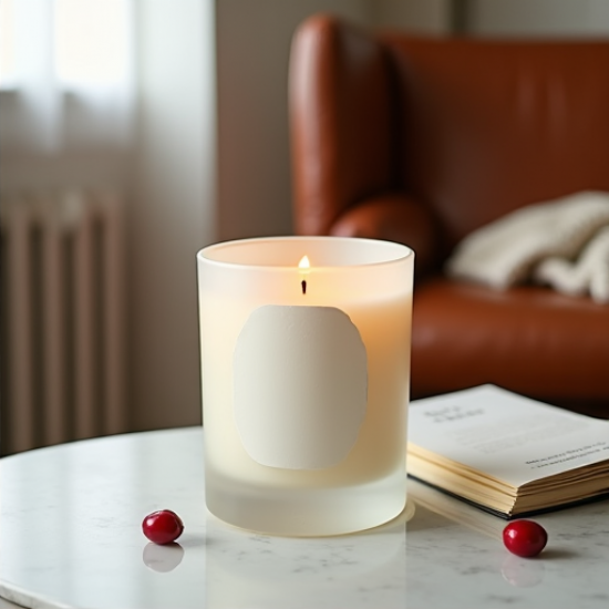 Frosted Cranberry & Juniper Berry Luxe Candle