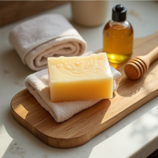Golden Glow Oatmeal & Honey Exfoliating Soap Bar