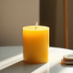 EcoGlow Unscented Beeswax Pillar Candles