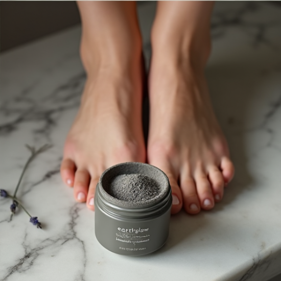 EarthGlow Volcanic Ash & Walnut Shell Foot Polish